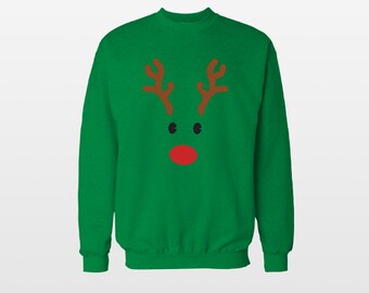 Reindeer sweater Funny christmas jumper Boyfriend christmas gift  Christmas gift
