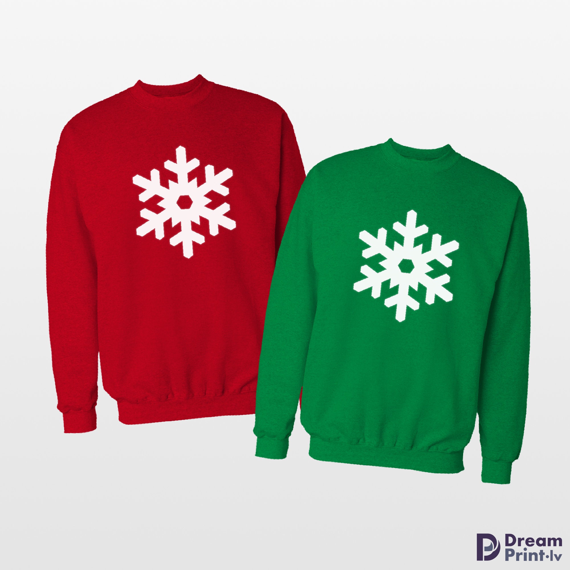 Matching Couple Christmas Snowflake Sweater / Couples 