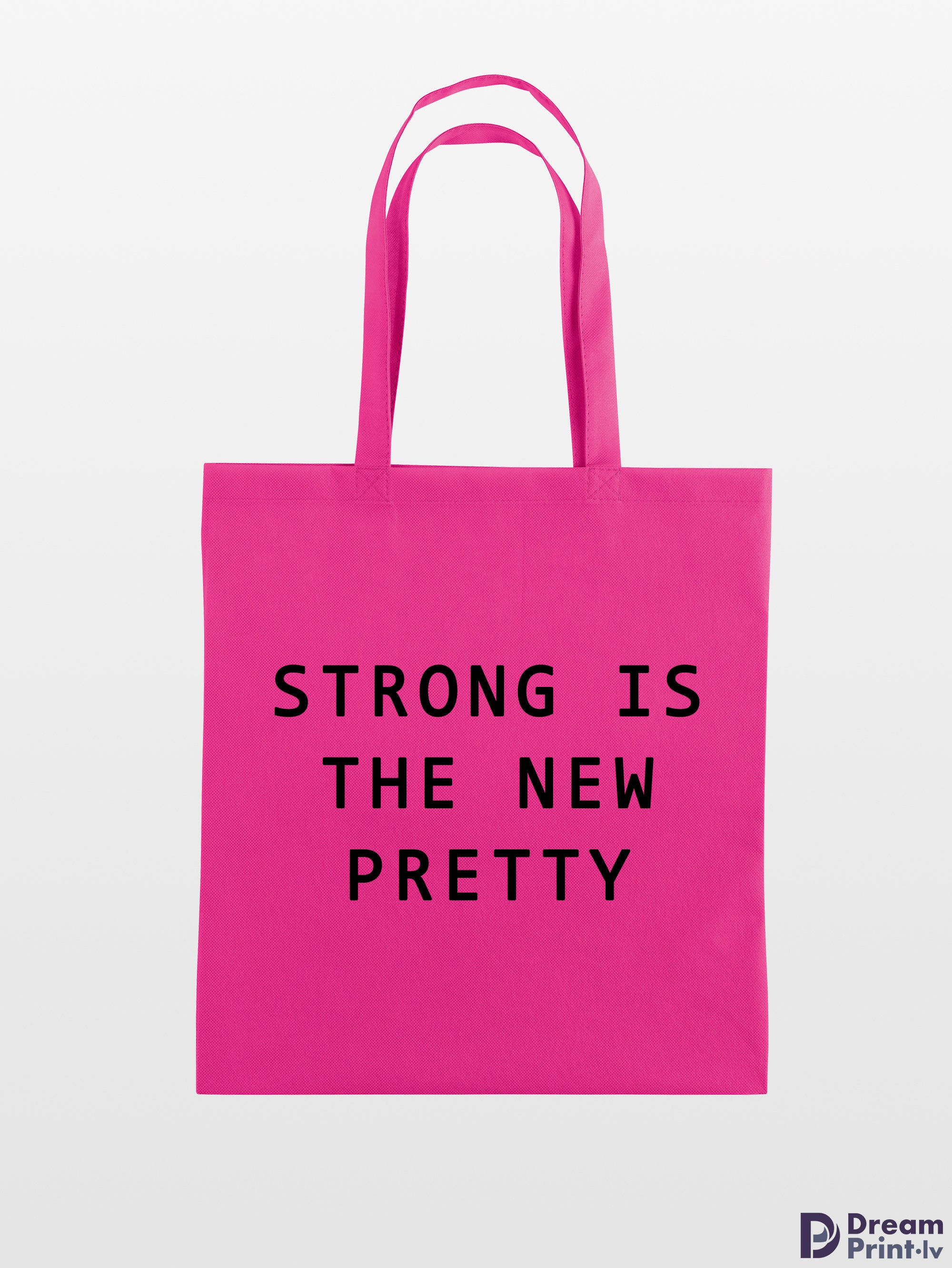 Strong is the New Pretty Tote Bag Inspirational Quotes Canvas - Etsy