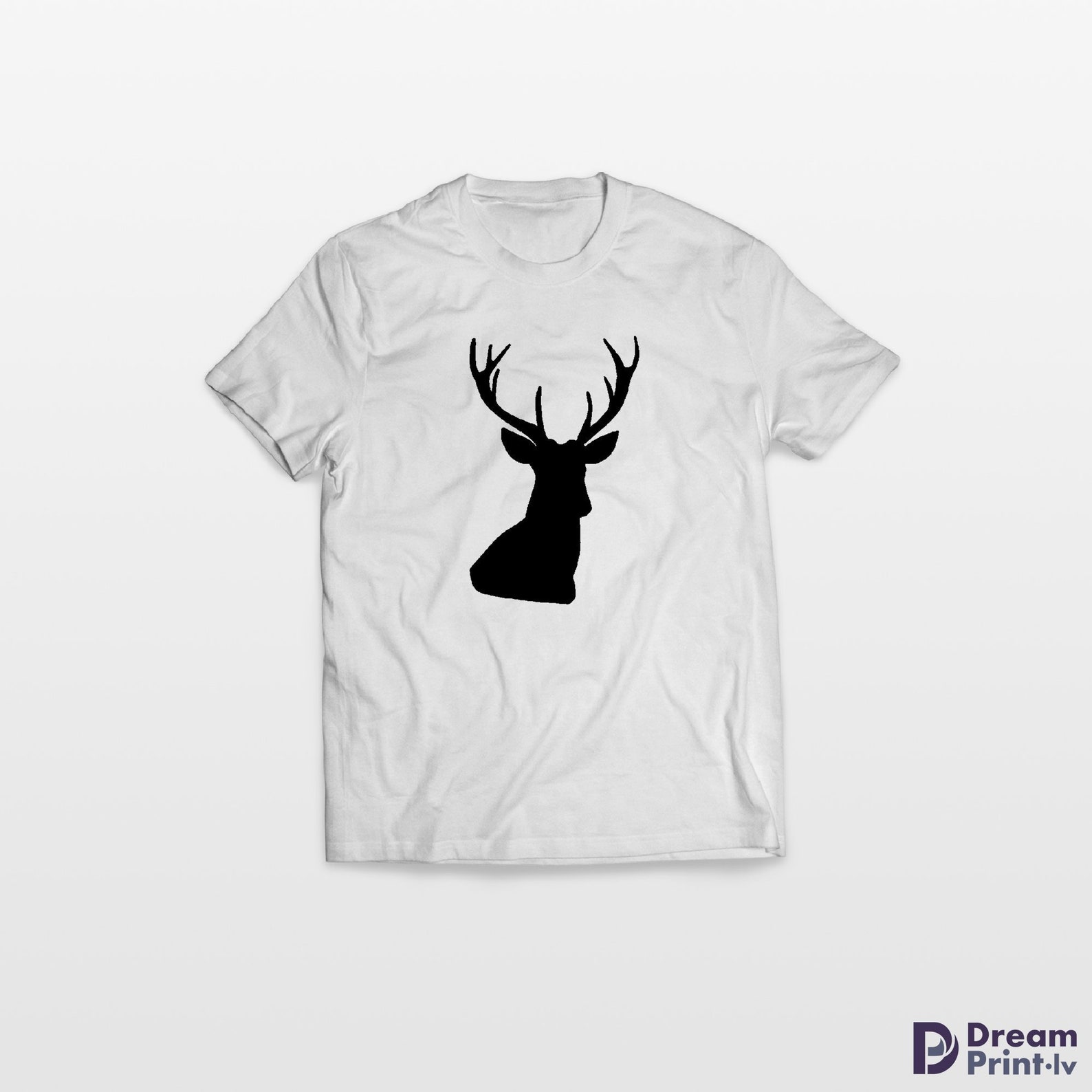 T-SHIRT WHITE DEER