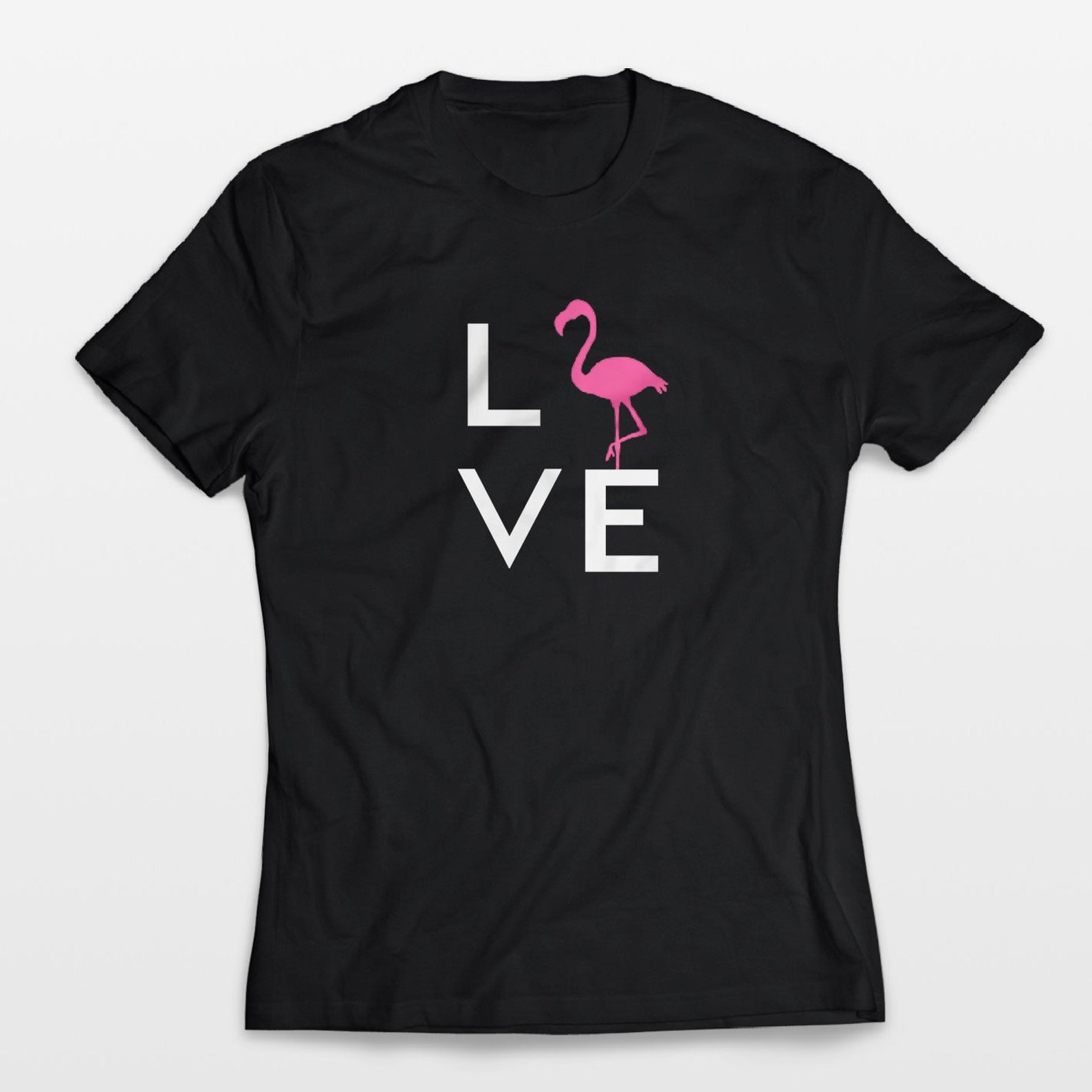 Flamingo Shirt LOVE, Pink Flamingo Shirt, Cute Summer Shirts, Vacation ...