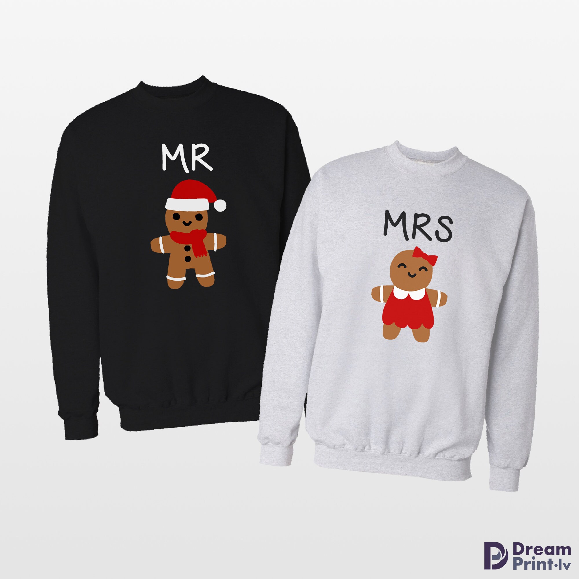 Christmas Ugly Sweater Co Juego de delantales personalizados para parejas  con nombre y texto, regalos personalizados de delantal de cocina Mr. & Mrs