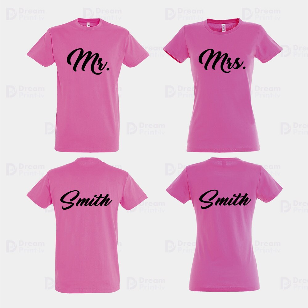Mr and Mrs Shirt Set Mr and Mrs Shirts Matching Couple - Etsy