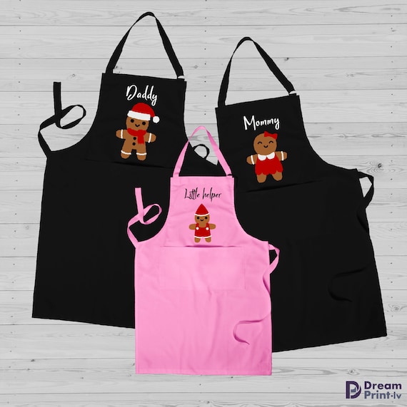 Aprons Mother Daughter Gifts with Pockets Make Me Smile Sayings Cotton  Blend Kitchen Yellow Mommy and Me Matching for Adult and Kid Cooking Baking