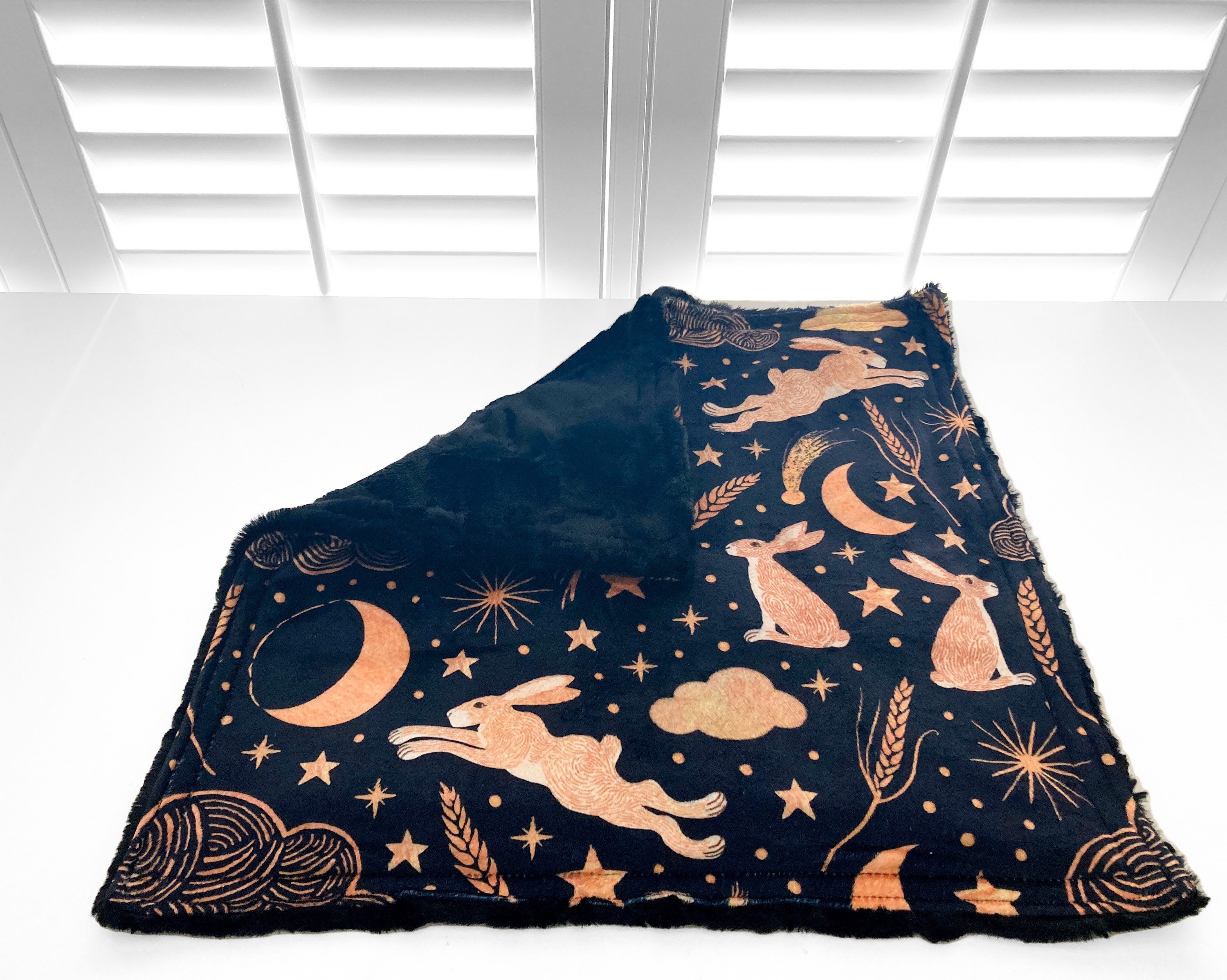 Twilight Bunnies Minky Weighted Lap Pad