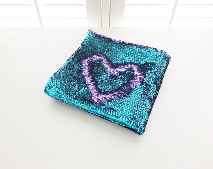 Turquoise/Purple Reversible Sequins Weighted Lap Pad