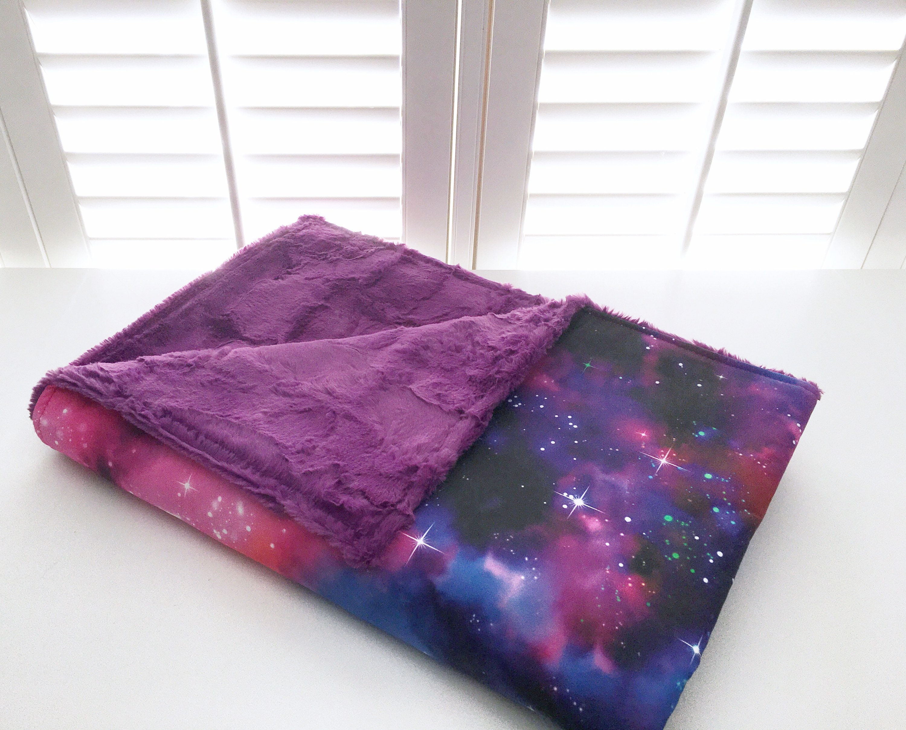 Vibrant Galaxy Cotton Weighted Blanket