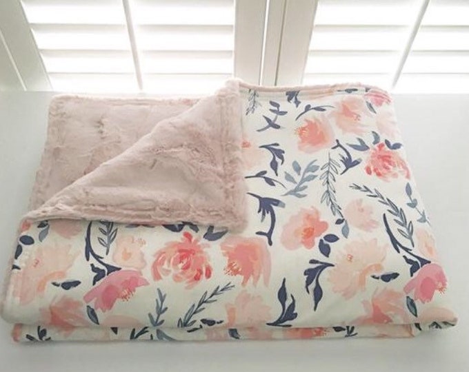 Floral Cotton Weighted Blanket