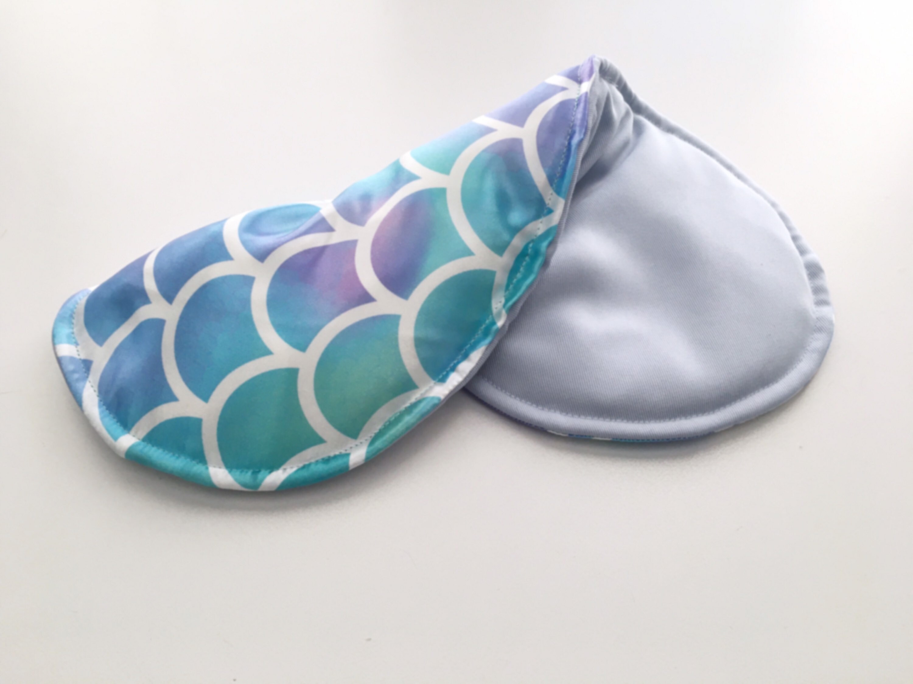 Satin Mermaid Scales Weighted Sleep Mask, headache relief, pressure points, migraine relief