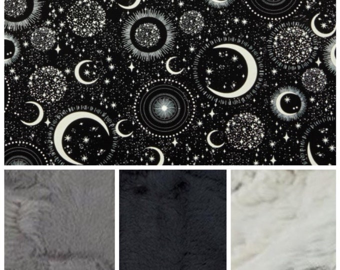 Glow in the Dark Moon/Stars Cotton Weighted Blanket