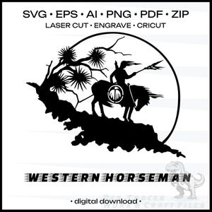 Warrior indian brave svg American indian png digital Western svg cut files Indian chief digital art Western digital wall art Horseman svg