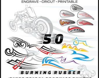 Calcomanía tribal de motociclista SVG, diseño tribal SVG, PNG, llamas tribales, calcomanías de motociclista, calcomanía neotibal, tatuaje tribal SVG, calcomanía de llamas tribales, vector de llama