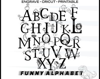 Monograma del alfabeto png para niños Monograma dividido alfabeto png Iniciales del nombre archivo cortado alfabeto png gráficos transparentes Monograma grabado png