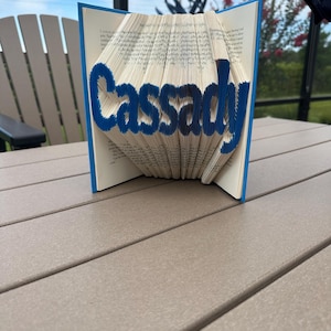 Personalized Long Name Book Art