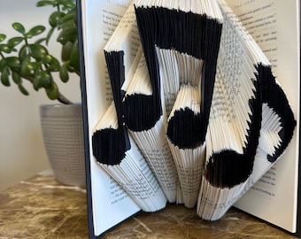 Musical Notes Book Art