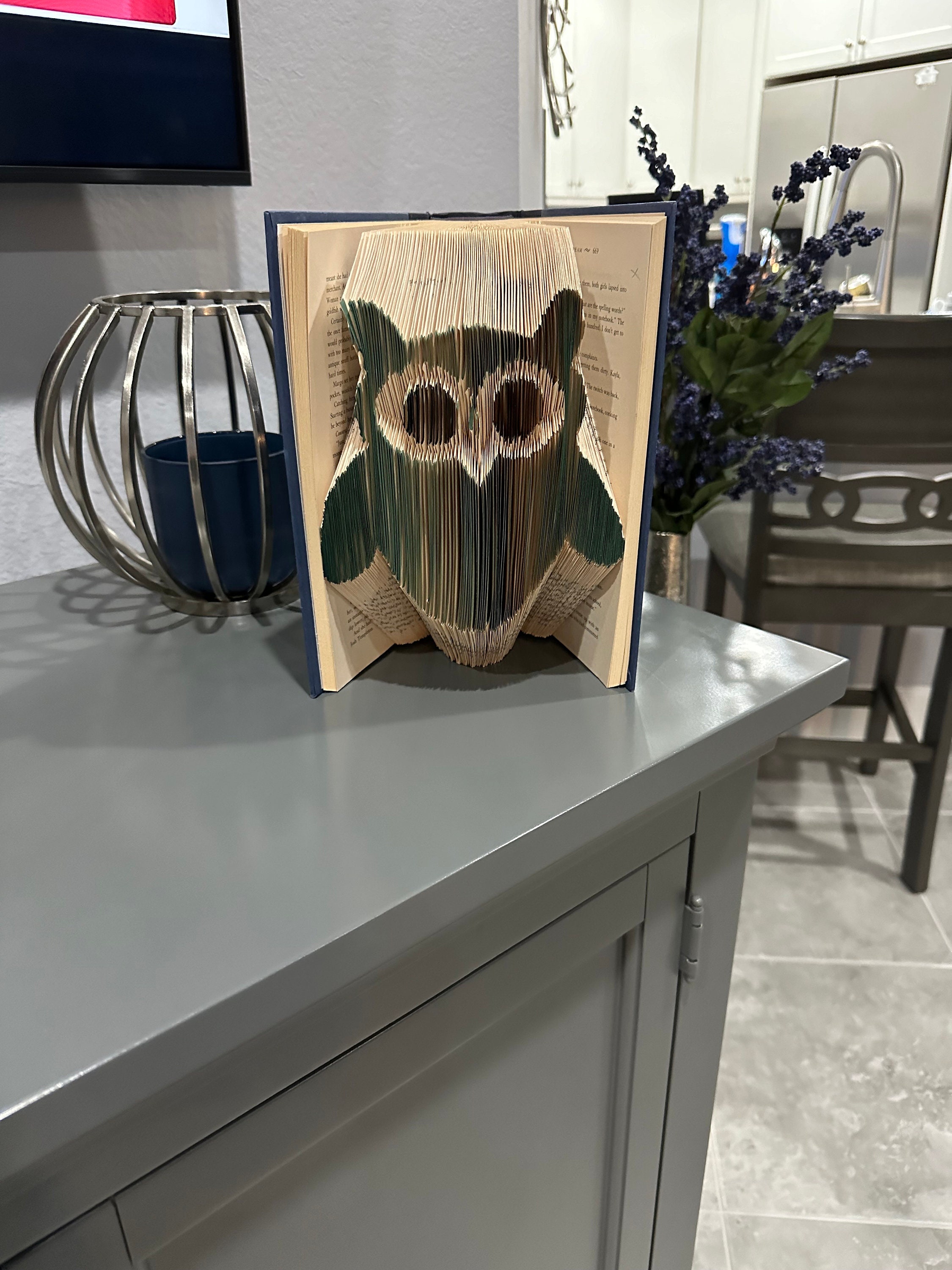 Owl Book Art