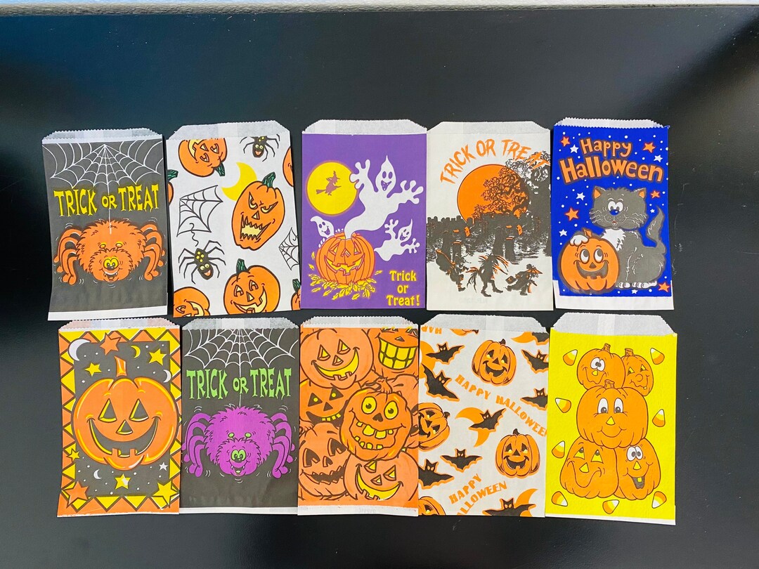 Vintage Halloween Treat Bags Etsy