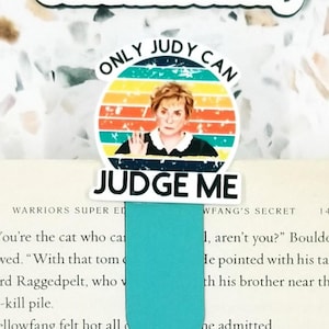 only Judy can judge me funny magnetic bookmark for women