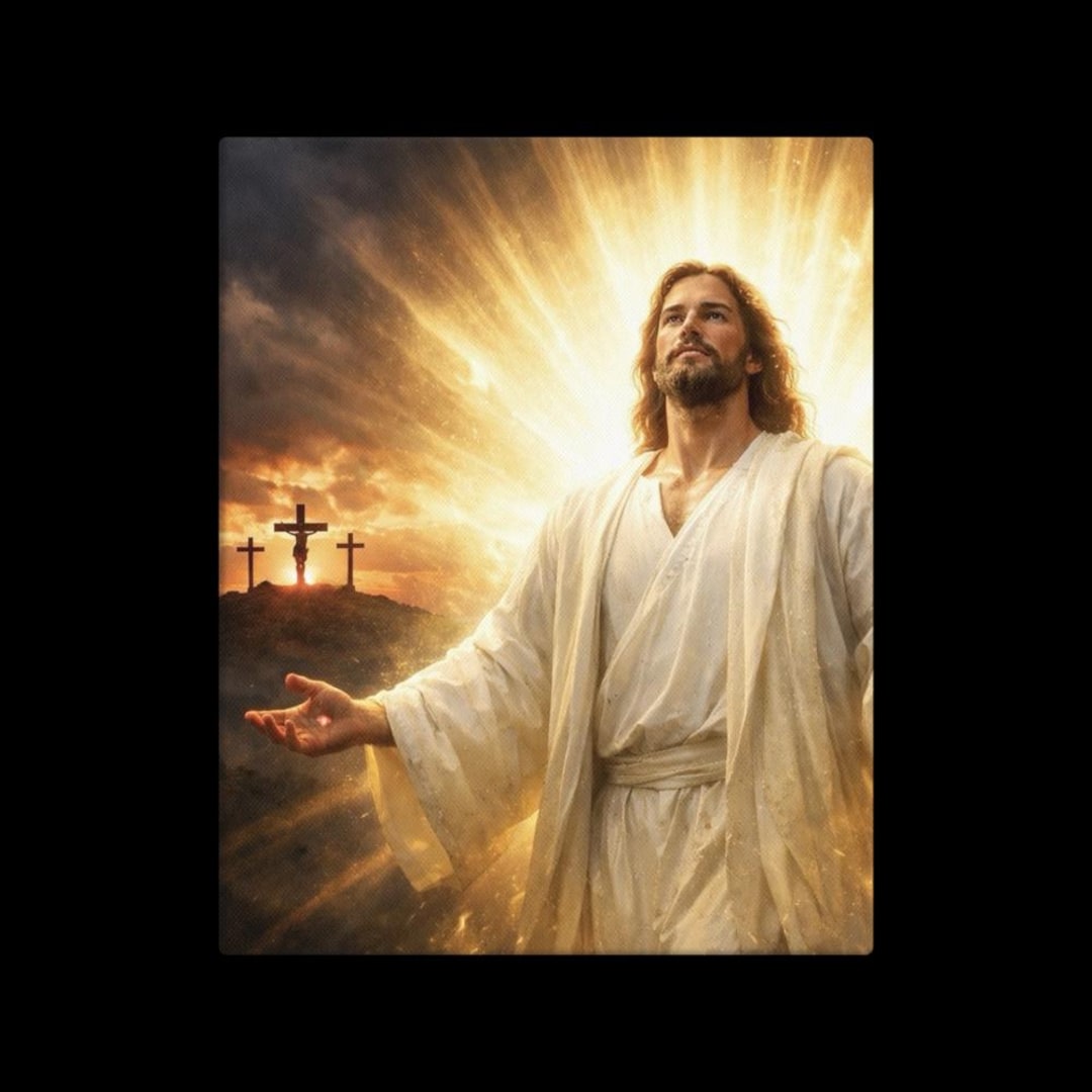 Jesus Resurrection Art Print, Christian Easter Wall Decor, Faith Home ...