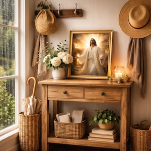 Risen Jesus Christ wall art printable entryway home decor