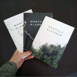 Monthly Planners (15 Months) - Simple / Minimalistic Layout *UNDATED*