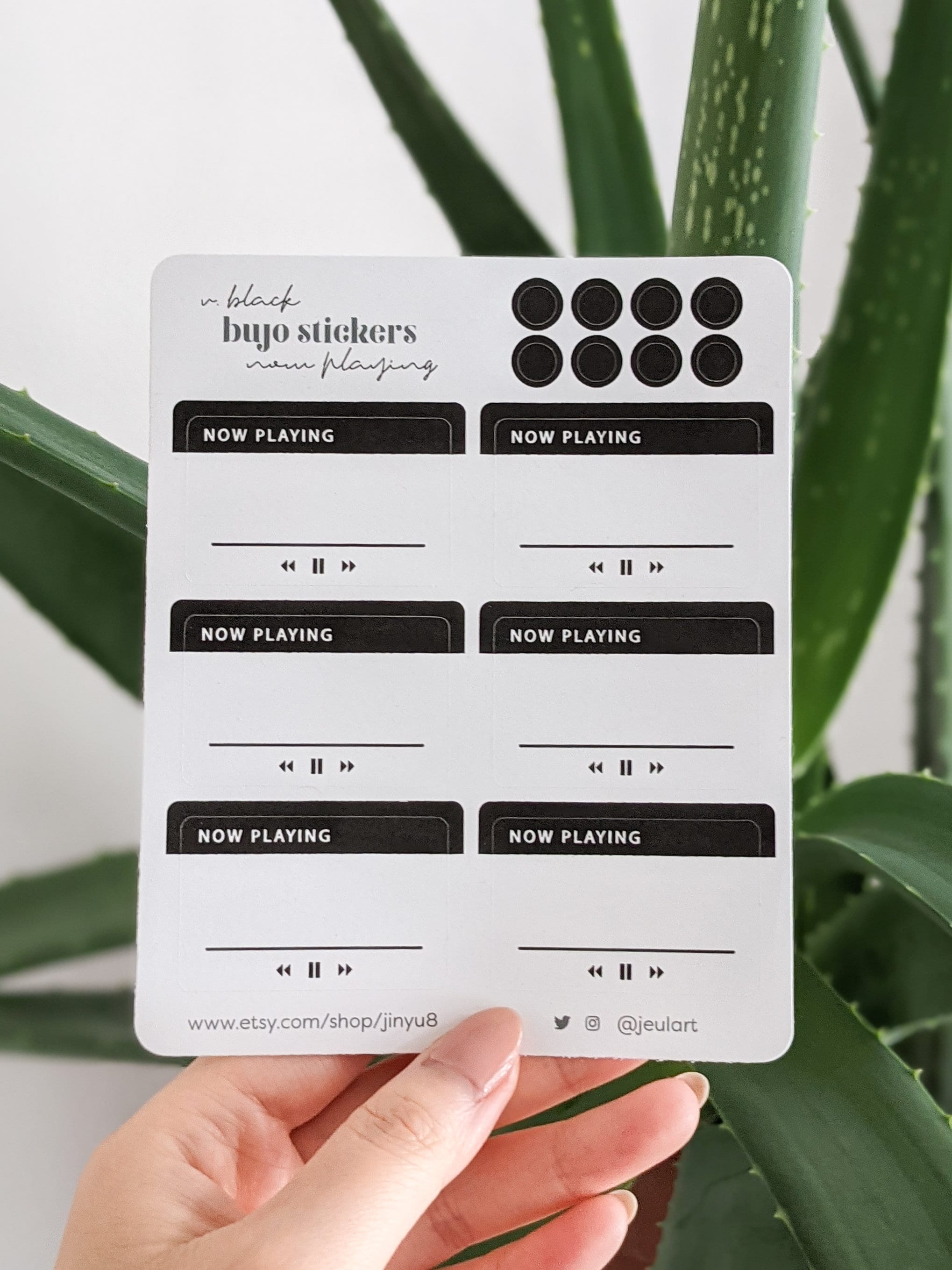 Now Playing Music Player Sticker Sheet Set - Etsy
