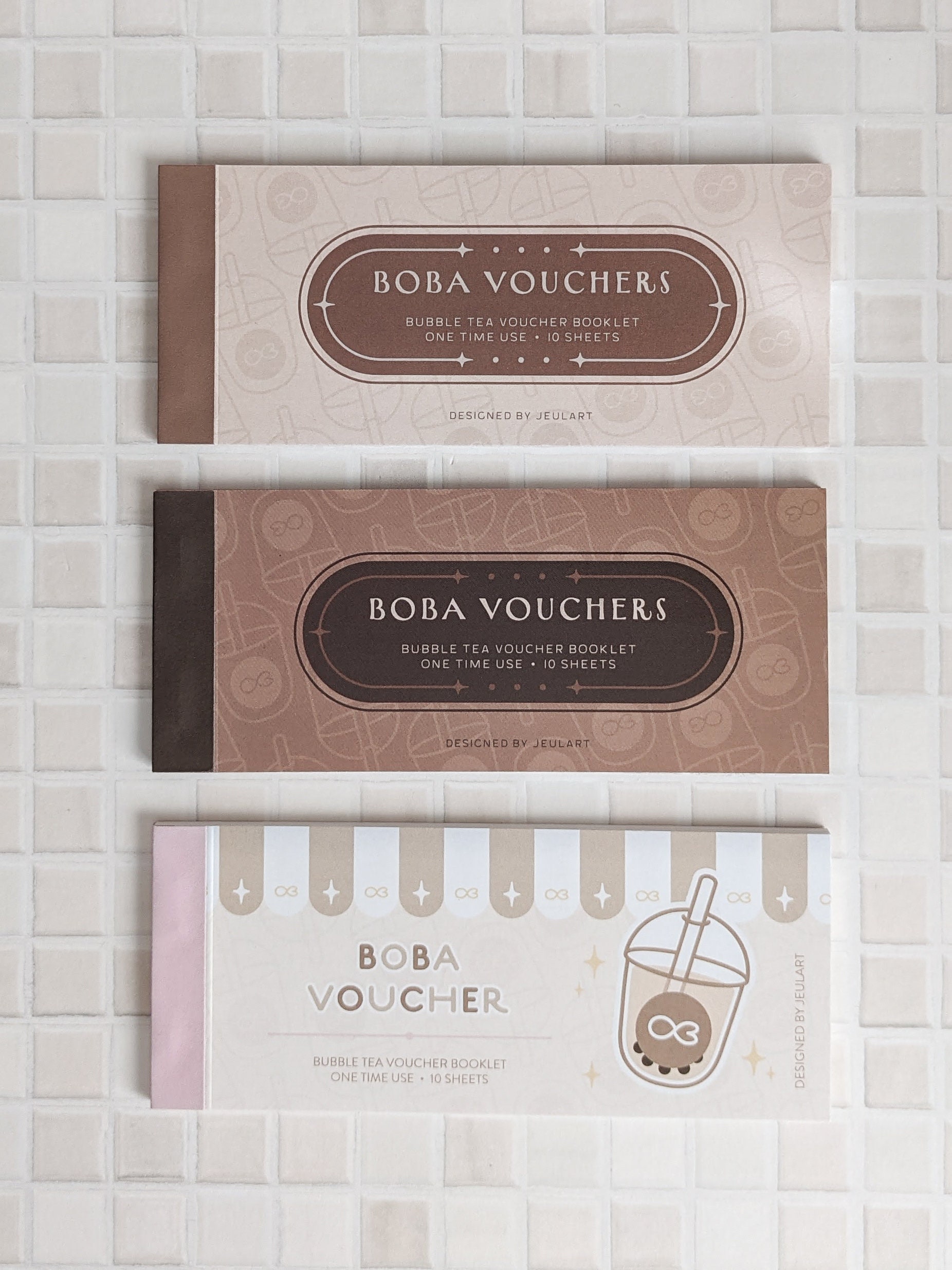 Boba Gift Voucher Boba Gift Card Bubble Tea IOU Coupon Etsy