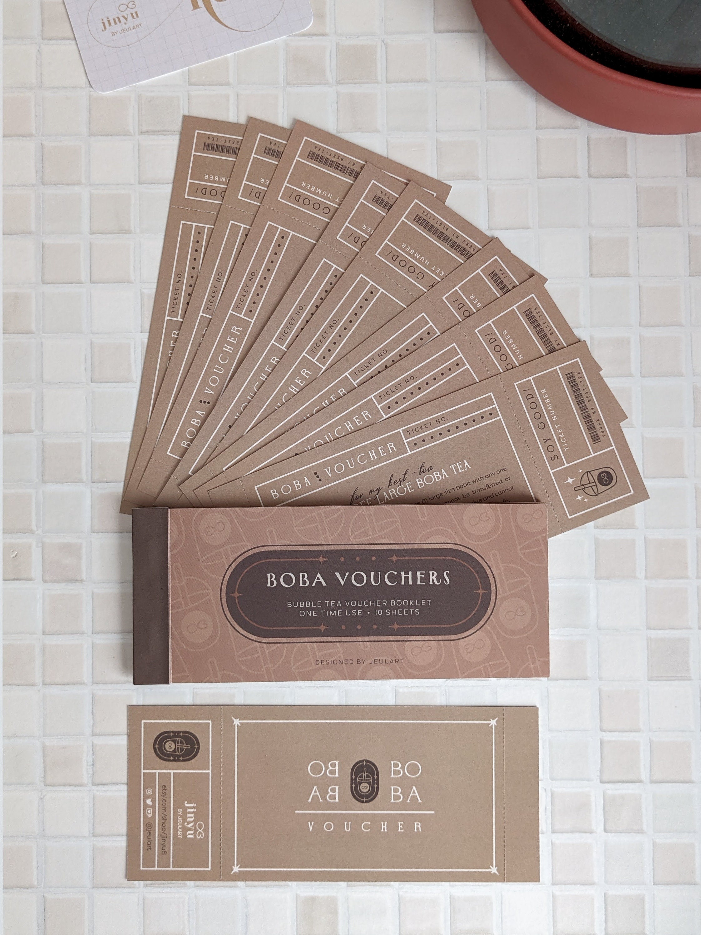 Boba Gift Voucher Boba Gift Card Bubble Tea IOU Coupon Etsy