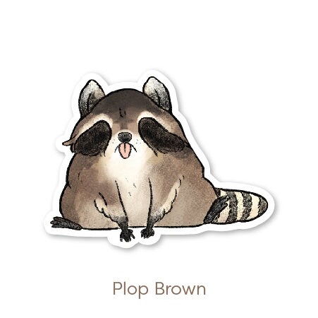 Raccoons Sticker by bigmaureen