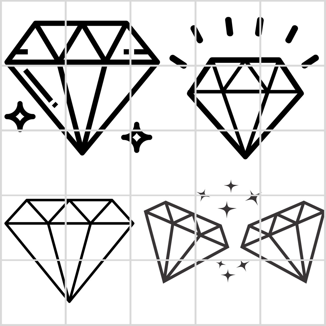 Diamond SVG Diamond SVG Cut File Diamond Cut File Diamond | Etsy