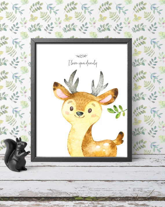 deer nursery art