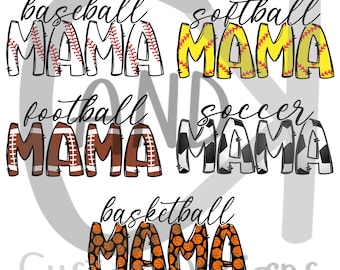 Sports Mama Pack Digital Files (5 files)