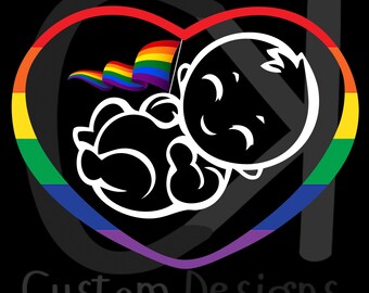 PRIDE Heart Baby Digital File