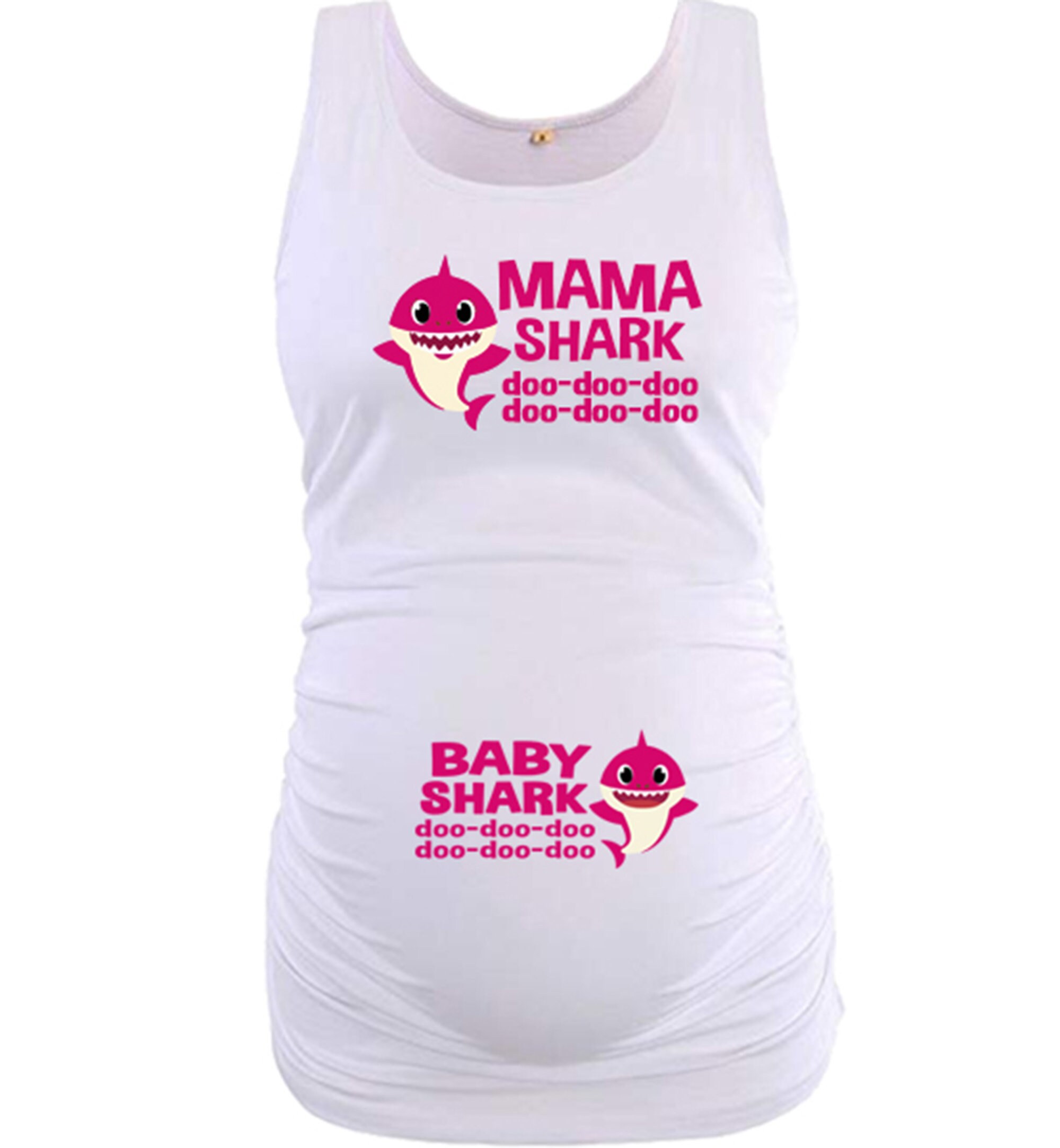 Mama Shark and Baby Shark Inspired Maternity Shirt Etsy
