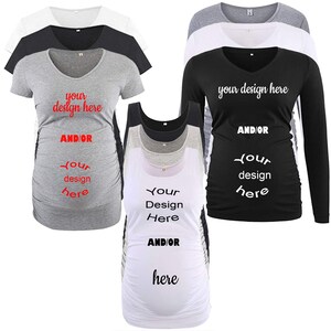 Custom ALL Maternity Shirts Group Set (Tank Top, Short Sleeve & Long Sleeve)