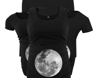 Moon Belly Black Maternity Shirt