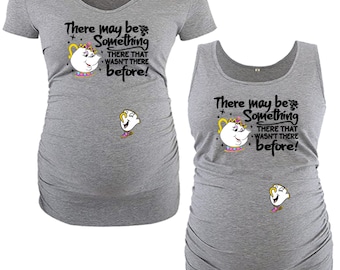 Ms Potts and Chip Maternity Shirt (Short Sleeve or Tank Top)