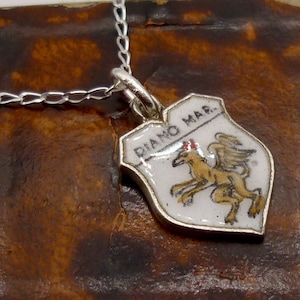 Diano Marina Shield Charm Necklace