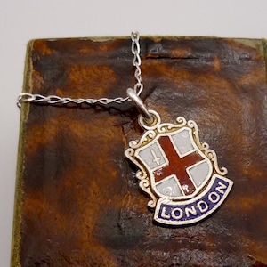London Shield Charm Necklace