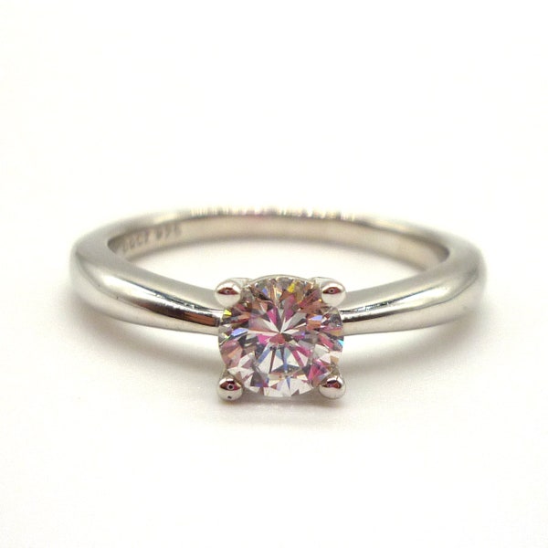 Simulated Diamond Solitaire Ring Size 5.75