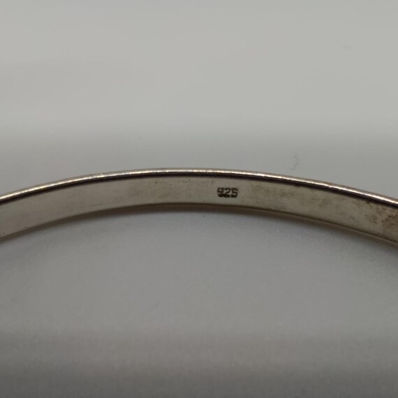 Plain Thin Silver Stacking Bangle - image 8