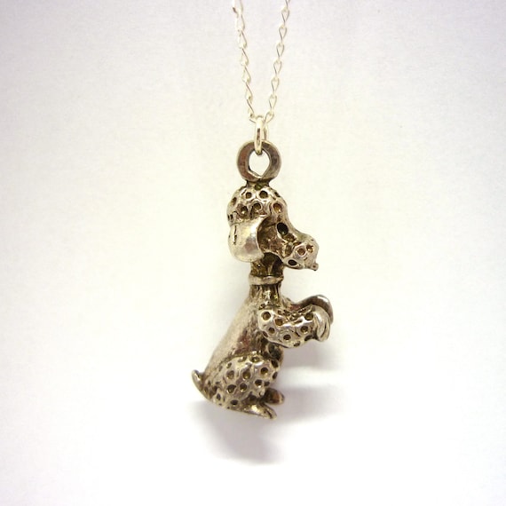 Poodle necklace charm sale