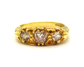 Old Cut Diamond Ring Size 6.5