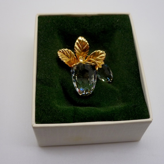 Vintage Swarovski Crystal Memories Strawberry Brooch - Etsy