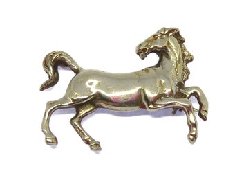Silver Horse Brooch
