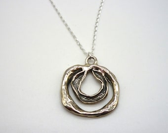 Sterling Silber Anhänger Halskette, PZ Israel 925