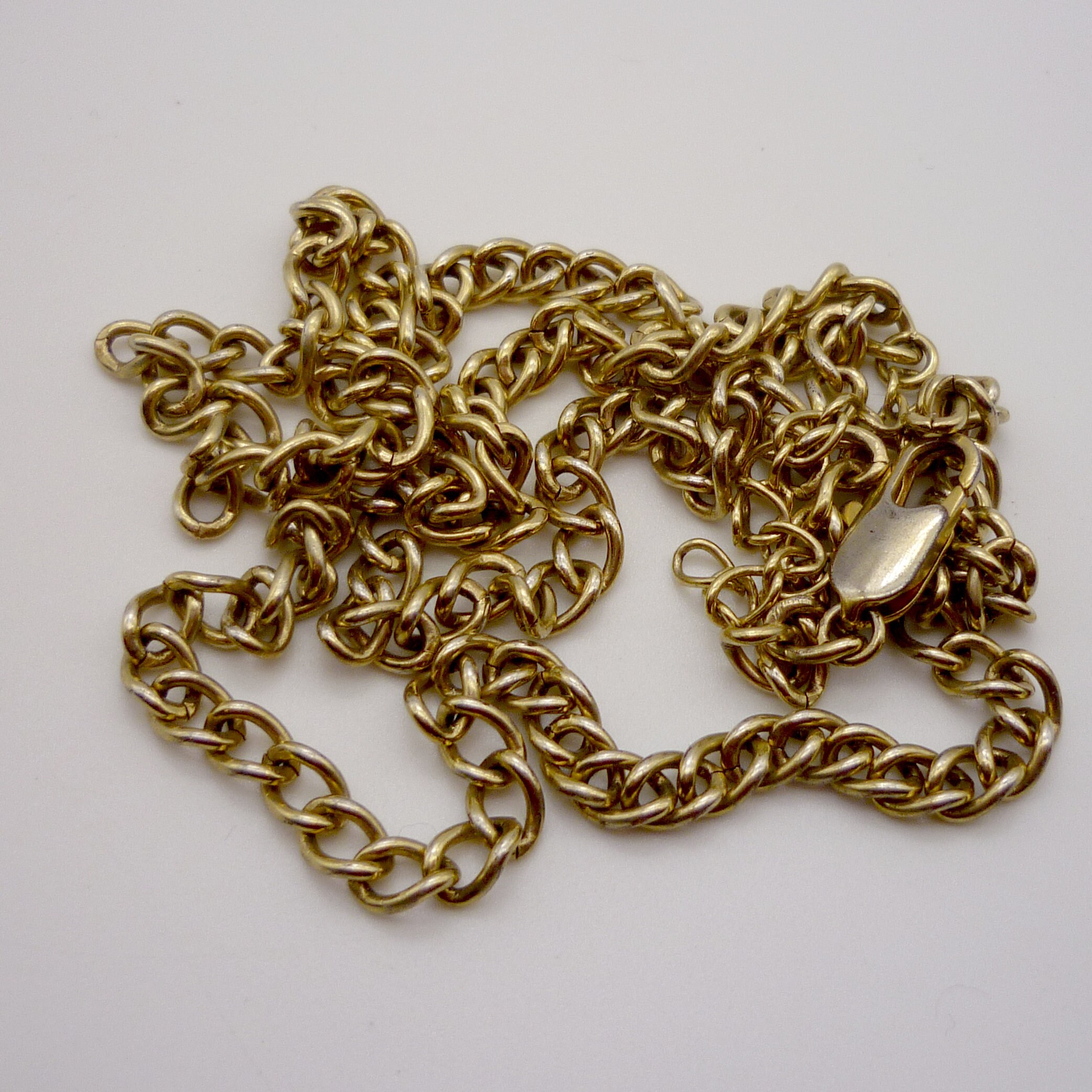 Vintage Gold Plated Chain Necklace