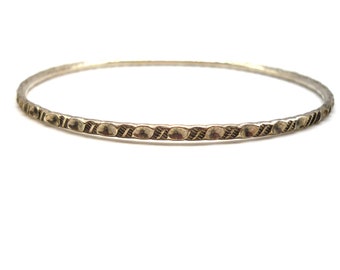 Dainty Silver Stacking Bangle