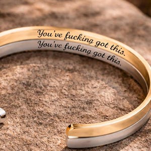 Personalised Cuff Bracelet, Personalized Jewelry, Engraved Bracelet, Gold Cuff Bracelet, Graduation Gifts for her, Custom Christmas Gifts