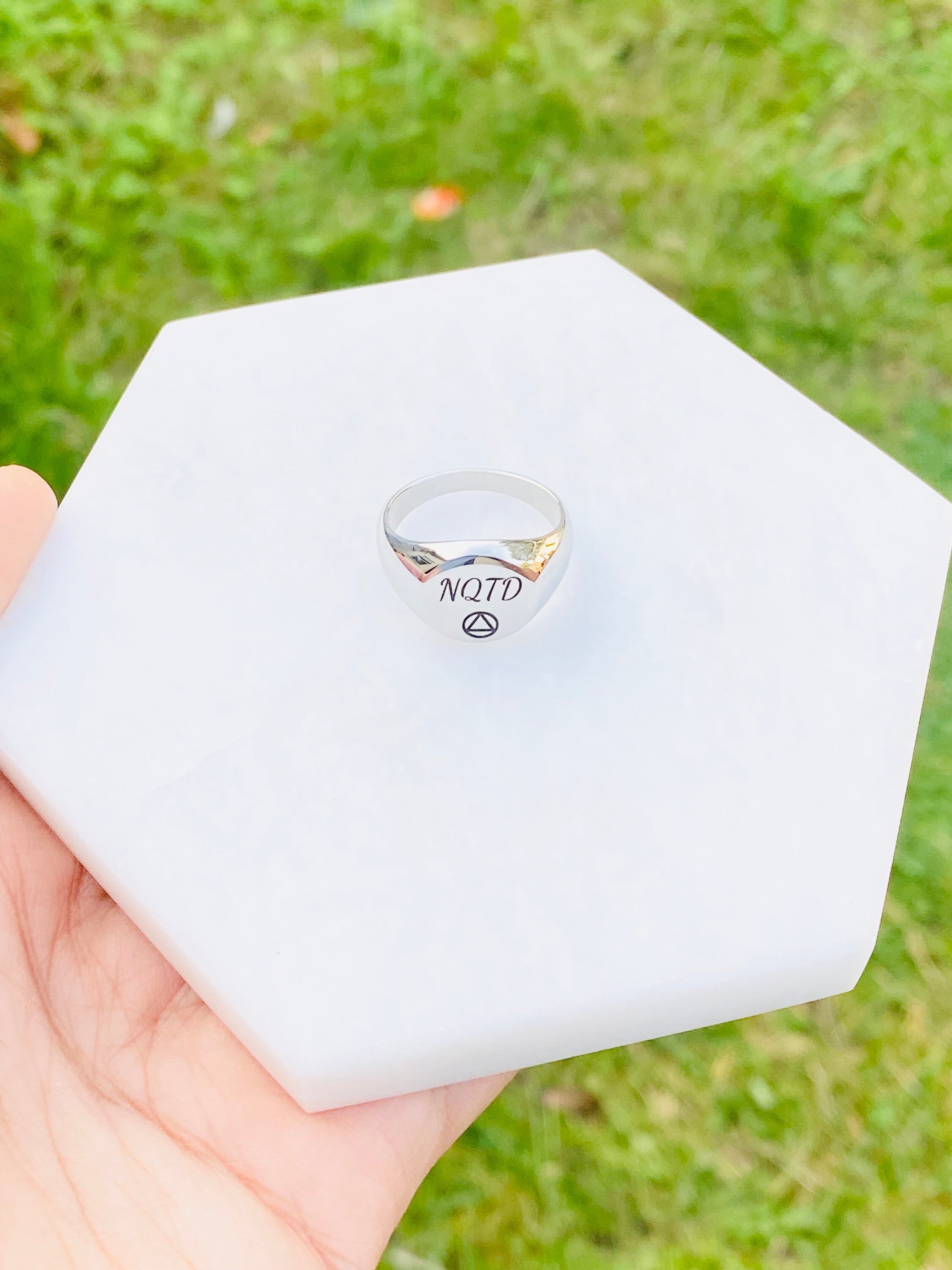 Addiction Recovery Rings Sobriety NQTD Ring, Addiction Recovery Gifts, Soberversary Gifts for ...